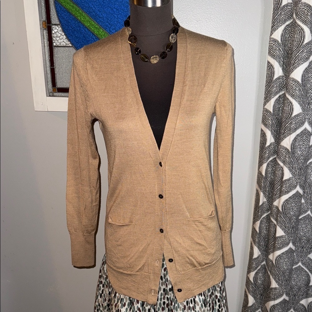 GAP Merino Wool Lightweight Button Up Cardigan Sweater SZ Small